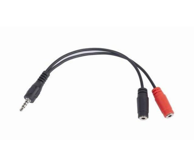 GEMBIRD Kabel Jack 3.5mm - 2x Jack 3.5mm 20cm CCA-417 - 325094 - zdjęcie